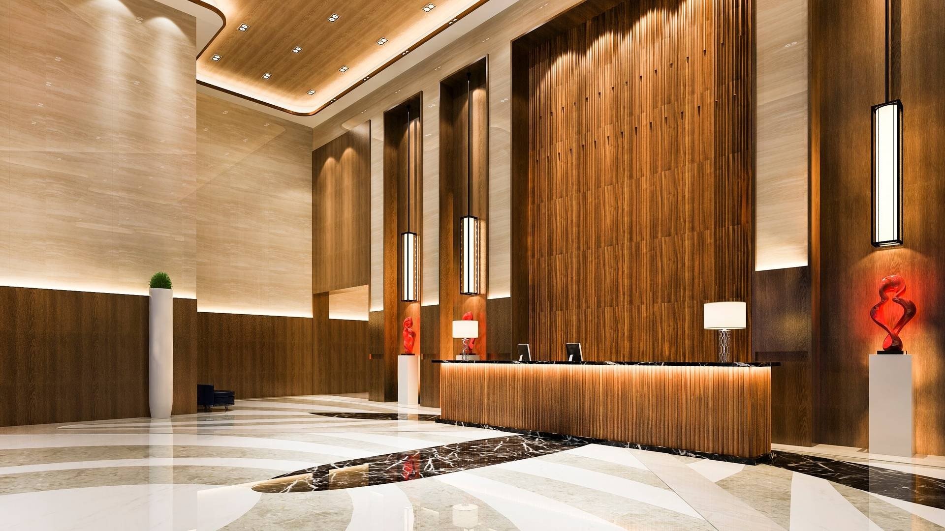 5 Yıldızlı Otel Lobi ve Zemin Döşemesi